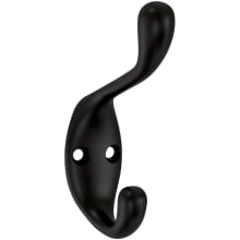 Heavy Duty 15/16 Inch Wide Coat and Hat Hook - Pack of 10