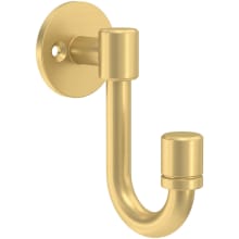 Bar 1-9/16 Inch Wide Coat and Hat Hook - Pack of 4