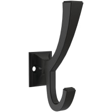 Classic Edge 1 Inch Wide Coat and Hat Hook - Pack of 4