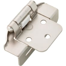 1/2 Inch Overlay Traditional Cabinet Door Hinge with 110 Degree Opening Angle and Self Close Function - Pack of 10