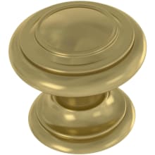 Simple Double Ring 1-1/8 Inch Mushroom Cabinet Knob - Pack of 30