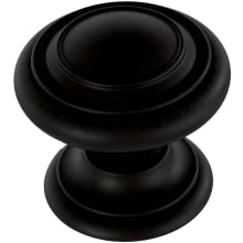 Simple Double Ring 1-1/8 Inch Mushroom Cabinet Knob - Pack of 30