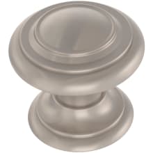 Simple Double Ring 1-1/8 Inch Mushroom Cabinet Knob - Pack of 10