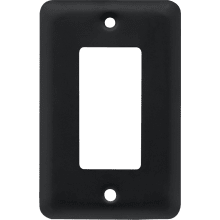 Stamped Steel Round Single Rocker / GFI Outlet Wall Plate