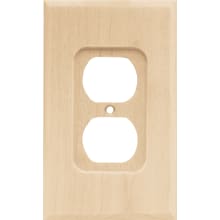 Square Single Duplex Outlet Wall Plate - Pack of 3