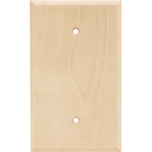 Wood Square Single Blank Wall Plate