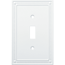 Classic Beaded Single Toggle Switch Wall Plate - Pack of 3