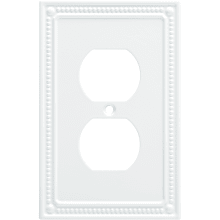 Classic Beaded Single Duplex Outlet Wall Plate