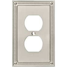 Classic Beaded Single Duplex Outlet Wall Plate