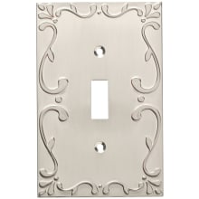 Classic Lace Single Toggle Switch Wall Plate - Pack of 3