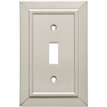 Classic Architecture Single Toggle Switch Wall Plate - Pack of 3