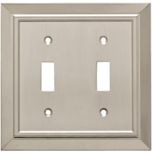 Classic Architecture Antimicrobial 2-Gang Decorator Wall Plate - Pack of 4