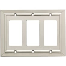 Classic Architecture Triple Rocker / GFI Outlet Wall Plate