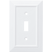 Classic Architecture Single Toggle Switch Wall Plate - Pack of 3
