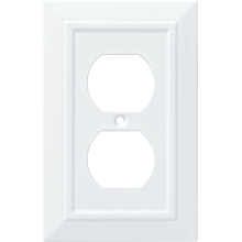 Classic Architecture Single Duplex Outlet Wall Plate - Pack of 3