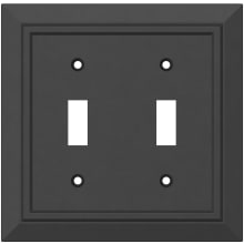 Classic Architecture Double Switch Wall Plate - Pack of 4