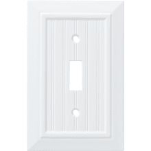 Classic Beadboard Single Toggle Switch Wall Plate - Pack of 3