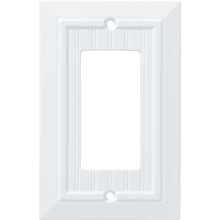 Classic Beadboard Single Rocker / GFI Outlet Wall Plate