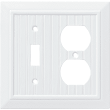 Classic Beadboard Single Toggle Switch and Single Duplex Wall Plate