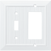 Classic Beadboard Single Toggle Switch and Single Rocker / GFI Outlet Wall Plate