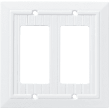 Classic Beadboard Double Rocker / GFI Outlet Wall Plate