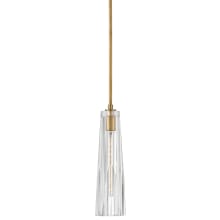 Cosette 1 Light 5" Wide Mini Pendant with Clear Crystal Glass Shade