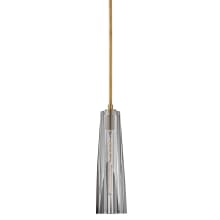 Cosette 1 Light 5" Wide Mini Pendant with a Smoked Crystal Glass Shade