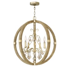 4 Light Chandelier From the Abingdon Collection