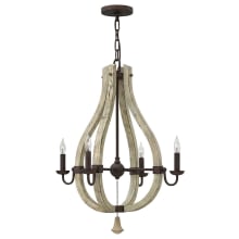 4 Light 1 Tier Chandelier from the Middlefield Collection