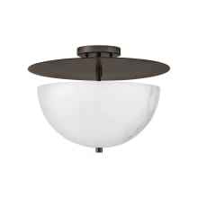 Inez 3 Light 16" Wide Semi-Flush Bowl Ceiling Fixture