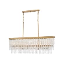 Rubina 6 Light 48" Wide Crystal Linear Chandelier