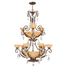 9 Light 2 Tier Chandelier from the Barcelona Collection