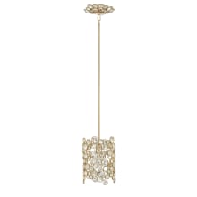 Anya Single Light 8" Wide Mini Pendant with Crystal Accents