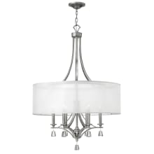 6 Light 1 Tier Drum Chandelier from the Mime Collection