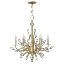 6 Light 1 Tier Candle Style Chandelier from the Eve Collection