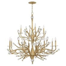 12 Light 2 Tier Candle Style Chandelier from the Eve Collection