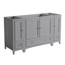 Oxford 60" Single Free Standing MDF Vanity Cabinet Only - Less Vanity Top