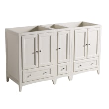 Oxford 60" Double Free Standing MDF Vanity Cabinet Only - Less Vanity Top