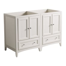 Oxford 48" Double Free Standing MDF Vanity Cabinet Only - Less Vanity Top