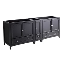 Oxford 83" Double Free Standing MDF Vanity Cabinet Only - Less Vanity Top