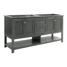 Cambria 71" Double Free Standing Vanity Cabinet Only - Less Vanity Top