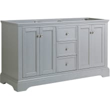 Cambria 60" Double Free Standing Manufactured Wood Vanity Cabinet Only - Less Vanity Top
