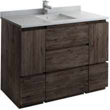 Formosa 48" Free Standing Single Basin Vanity Set with Cabinet and Quartz Vanity Top