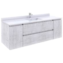 Formosa 59" Single Wall Mounted Wood Vanity Cabinet Only - Less Vanity Top