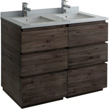 Formosa 46" Double Free Standing Wood Vanity Cabinet Only - Less Vanity Top