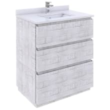 Formosa 30" Free Standing Single Basin Vanity Set with Cabinet and Quartz Vanity Top