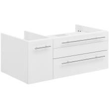 Lucera 36" Single Wall Mounted Vanity Cabinet Only - Less Vanity Top