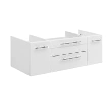 Stella 42" Single Wall Mounted Vanity Cabinet Only - Less Vanity Top