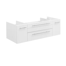 Stella 48" Double Wall Mounted Vanity Cabinet Only - Less Vanity Top