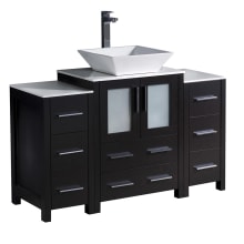 Torino 48" Free Standing Vanity Set with Engineered Wood Cabinet, Ceramic Vanity Top, and Single Vessel Sink